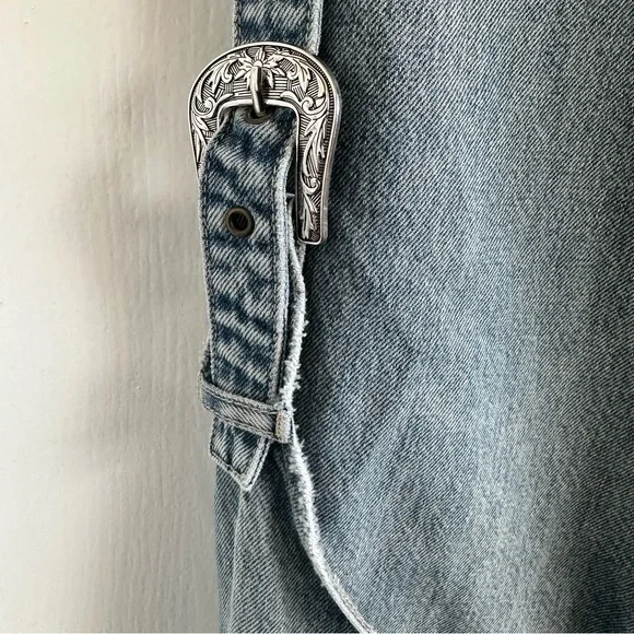 ZARA Rare Utility Cargo Jeans | Wide-Leg w/ Strap & Ring Details Size 2 - Picture 6 of 14